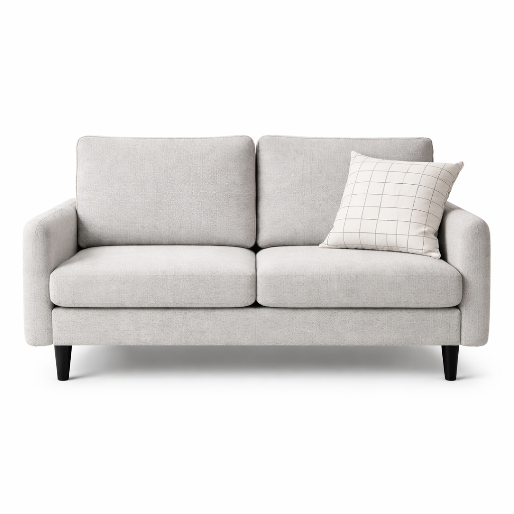 Trend Fabric Sofa -2 Seater Light Grey