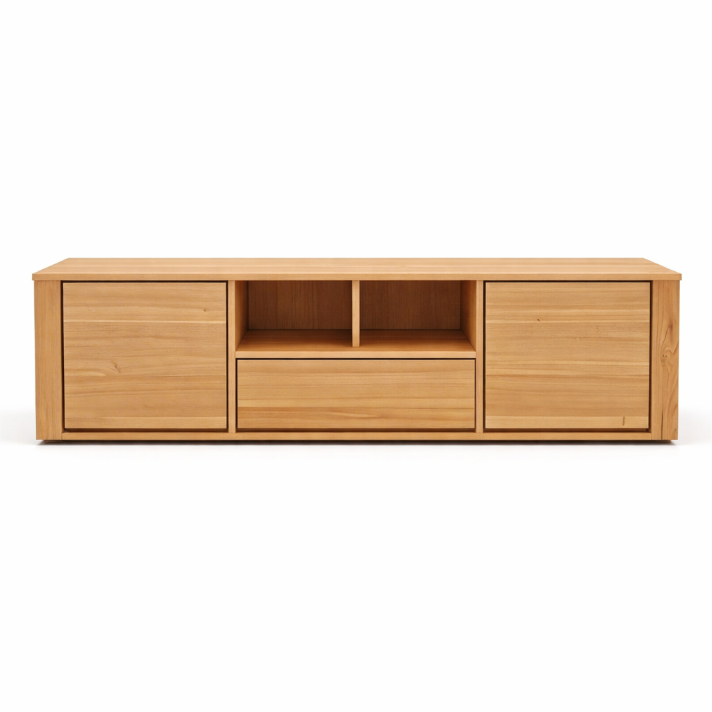 Monte Carlo 2000 TV Unit -Natural Timber Finish