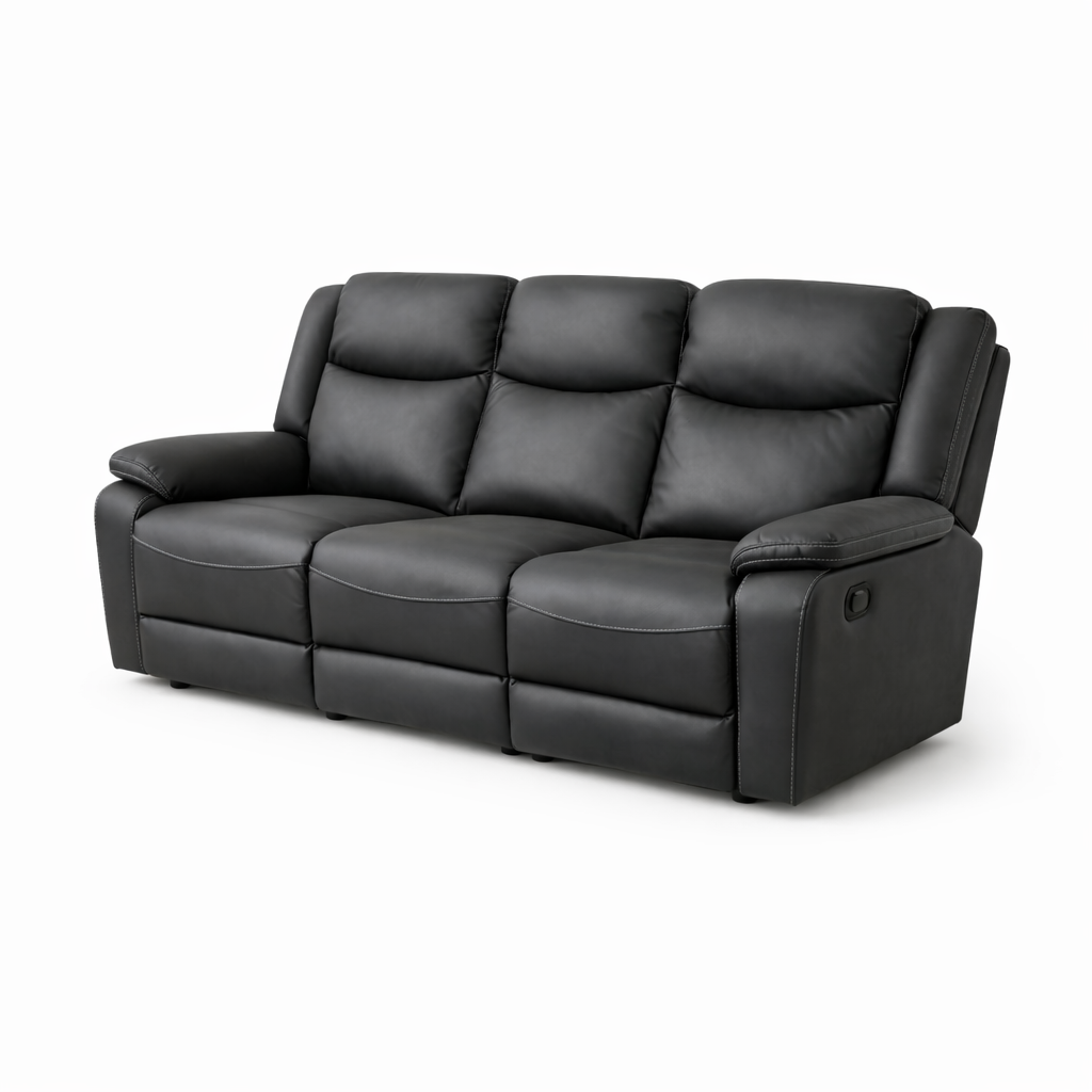 Preston Manual Recliner Lounge Suite -3 Seater + 2 Armchairs (3RR+1+1)