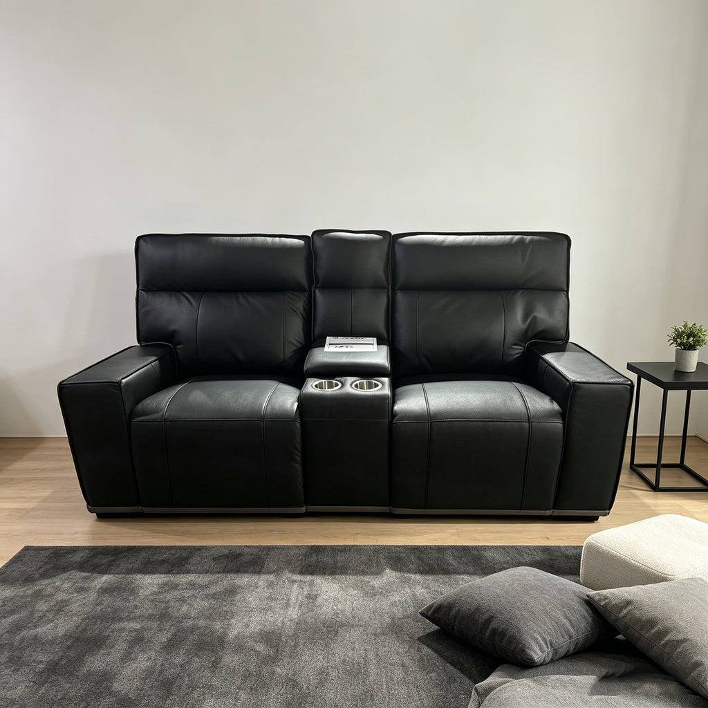 Hilton 2 seater leather electric recliner