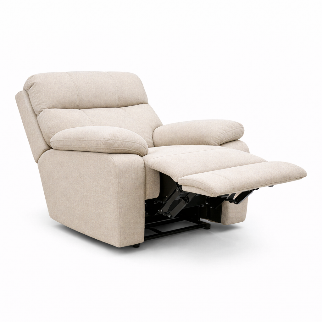 Byron Manual Fabric Recliner Chair -Sand Beige