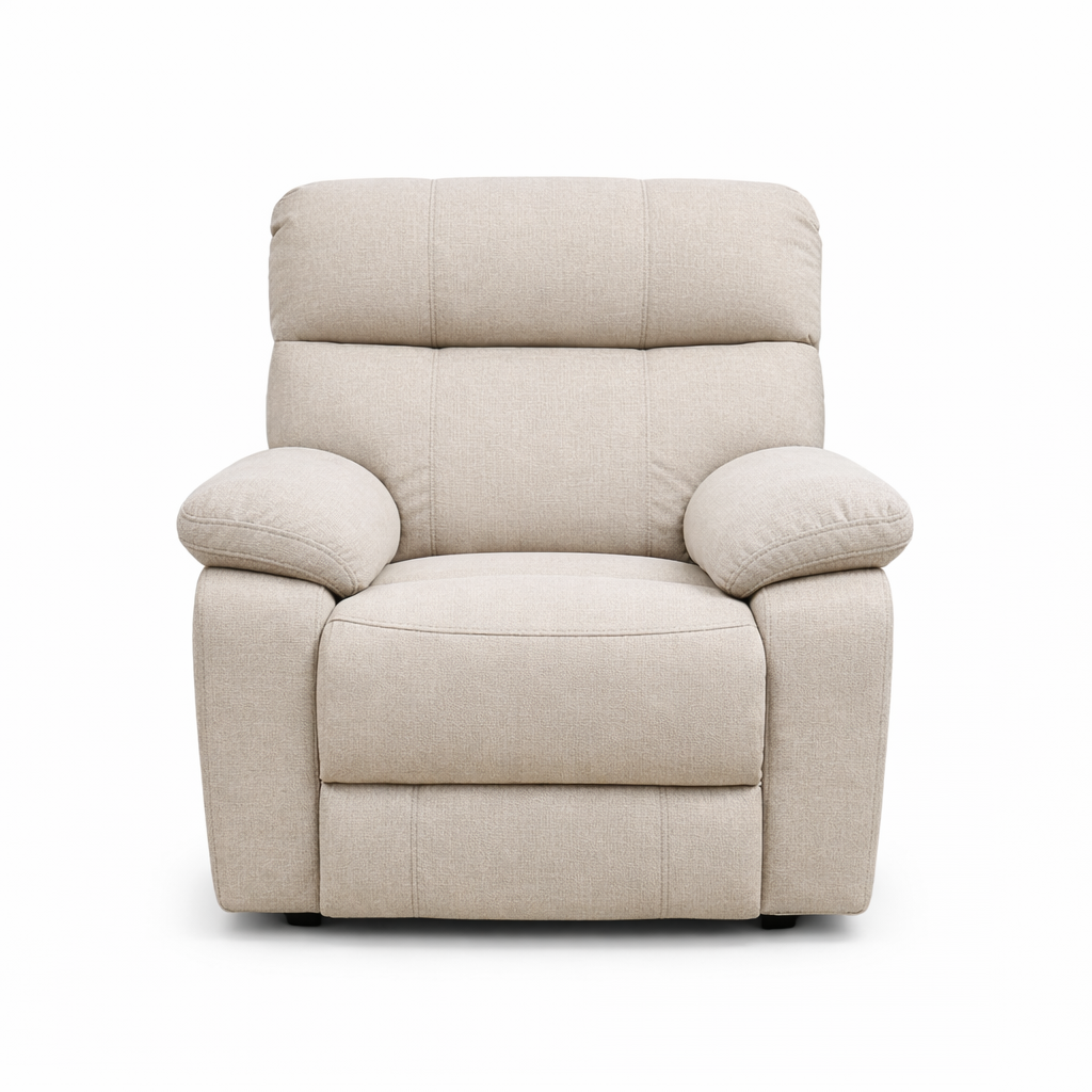Byron Manual Fabric Recliner Chair -Sand Beige
