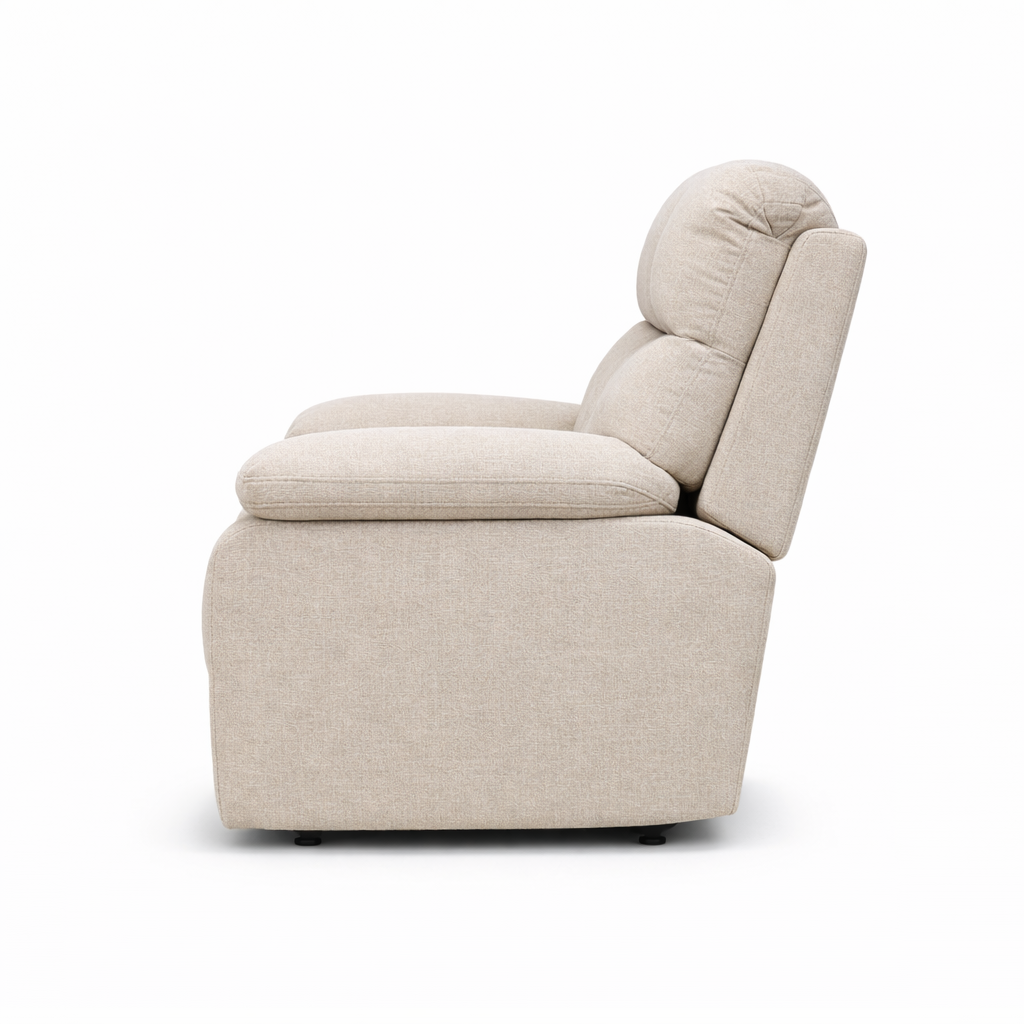 Byron Manual Fabric Recliner Chair -Sand Beige