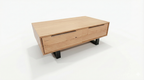 Southport Coffee Table -Light Timber with Hidden Storage