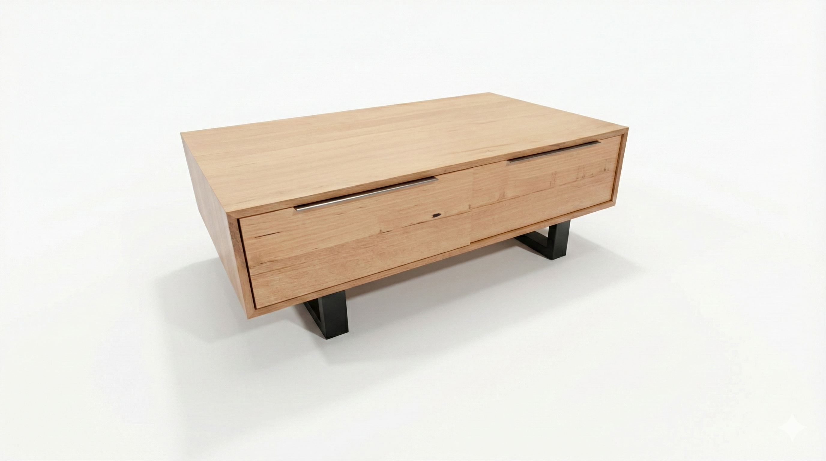 Southport Coffee Table -Light Timber with Hidden Storage
