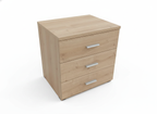 Nordic Oak Bedside -3 Drawer