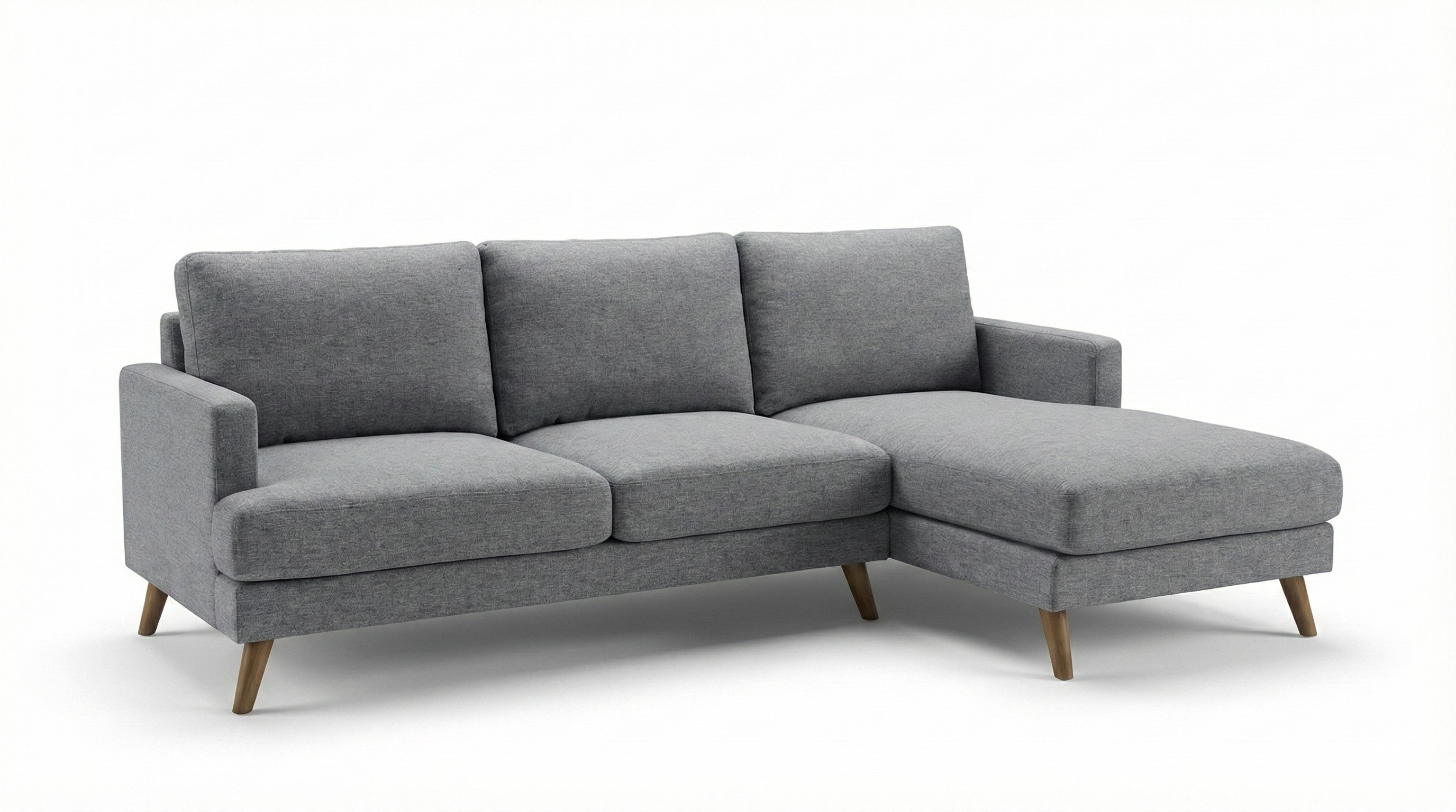 Belline Chaise Sofa -Storm Grey Fabric