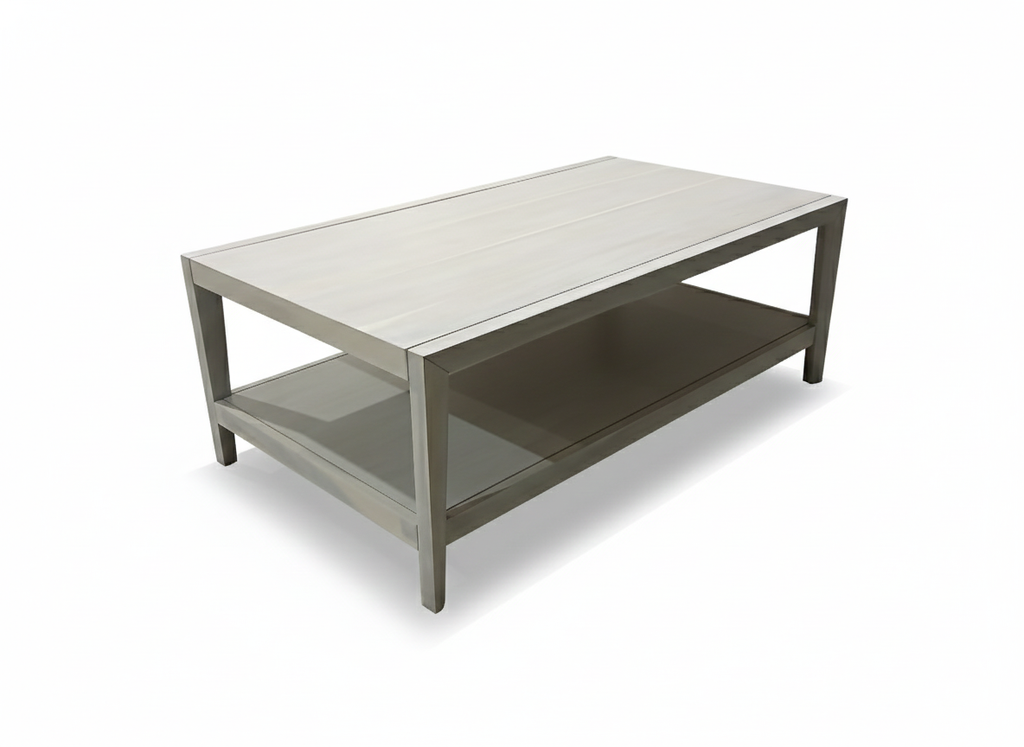 Aston Coffee Table -Coastal Timber with Shelf