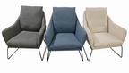 Luna Fabric Armchair -Modern Accent Chair