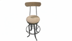 Hudson Industrial Bar Stool -Timber & Metal