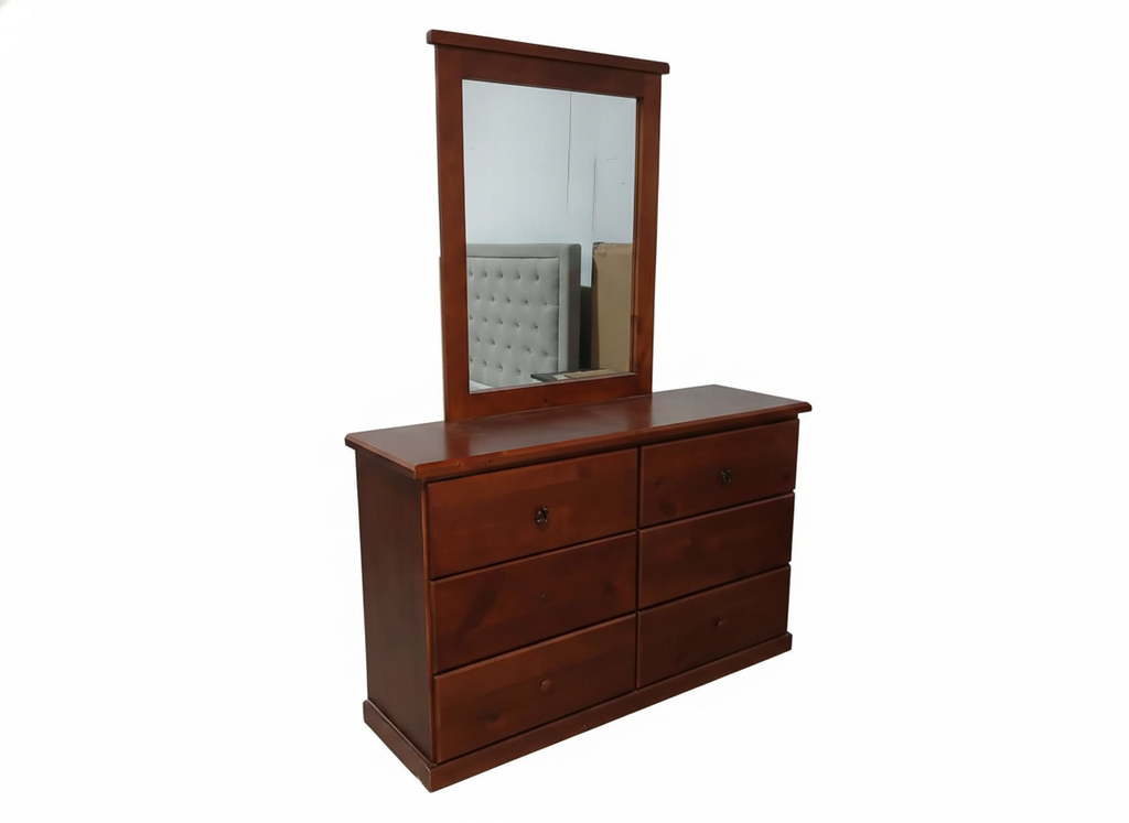 Mustang Dresser & Mirror Set -Timber Bedroom Suite