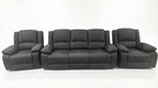 Captain 3 + 1 + 1 Manual Recliner Sofa Set -Charcoal
