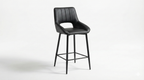Carlina Bar Stool -Black Leather Look