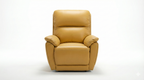 York 3 + 1 + 1 Leather Recliner Sofa Set -Tan