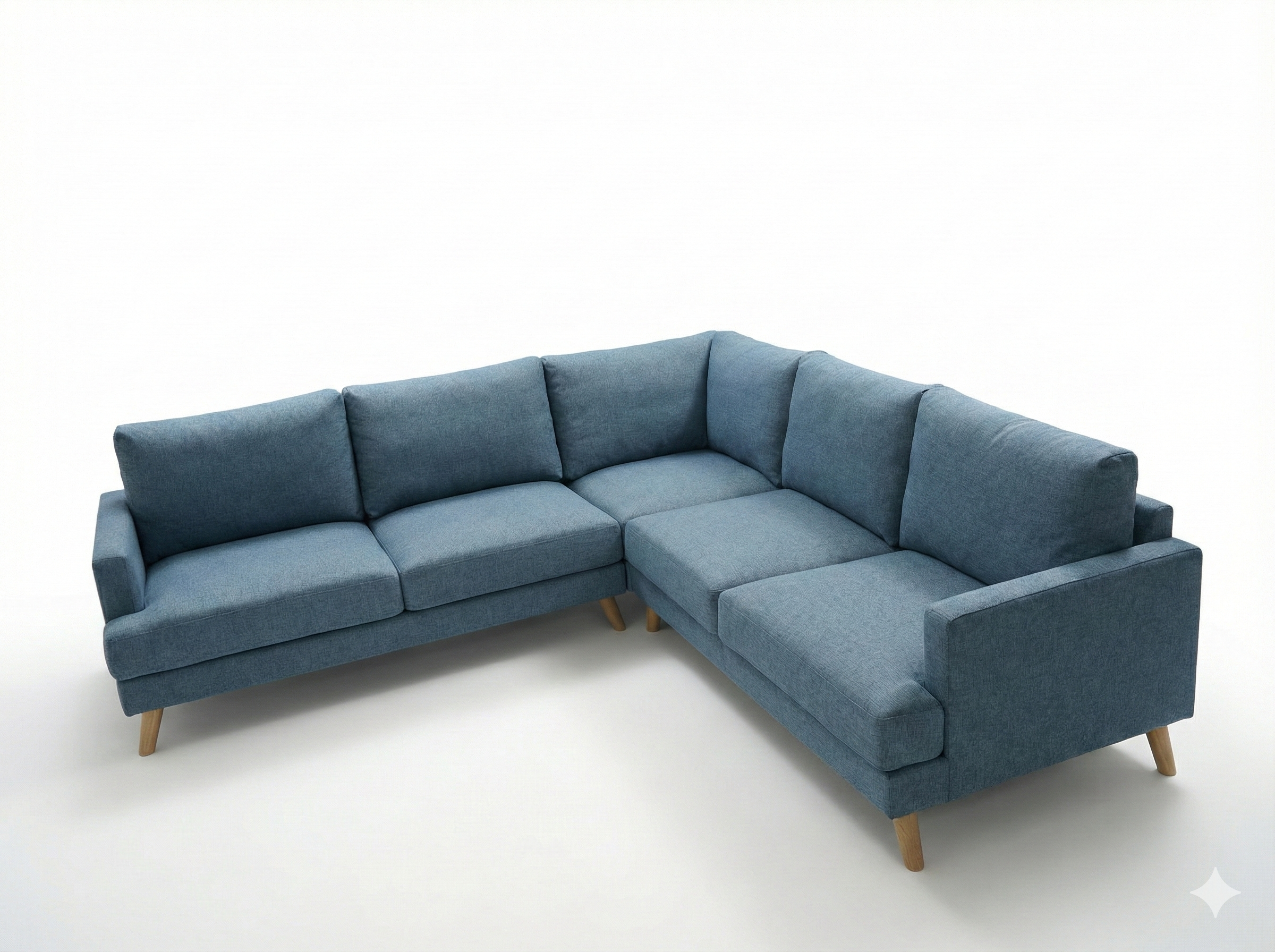 Belline Fabric Corner Sofa -Scandinavian L-Shape Lounge