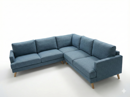 Belline Fabric Corner Sofa -Scandinavian L-Shape Lounge