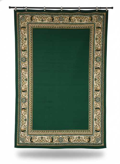 Allure Classic Border Rug -Emerald Green