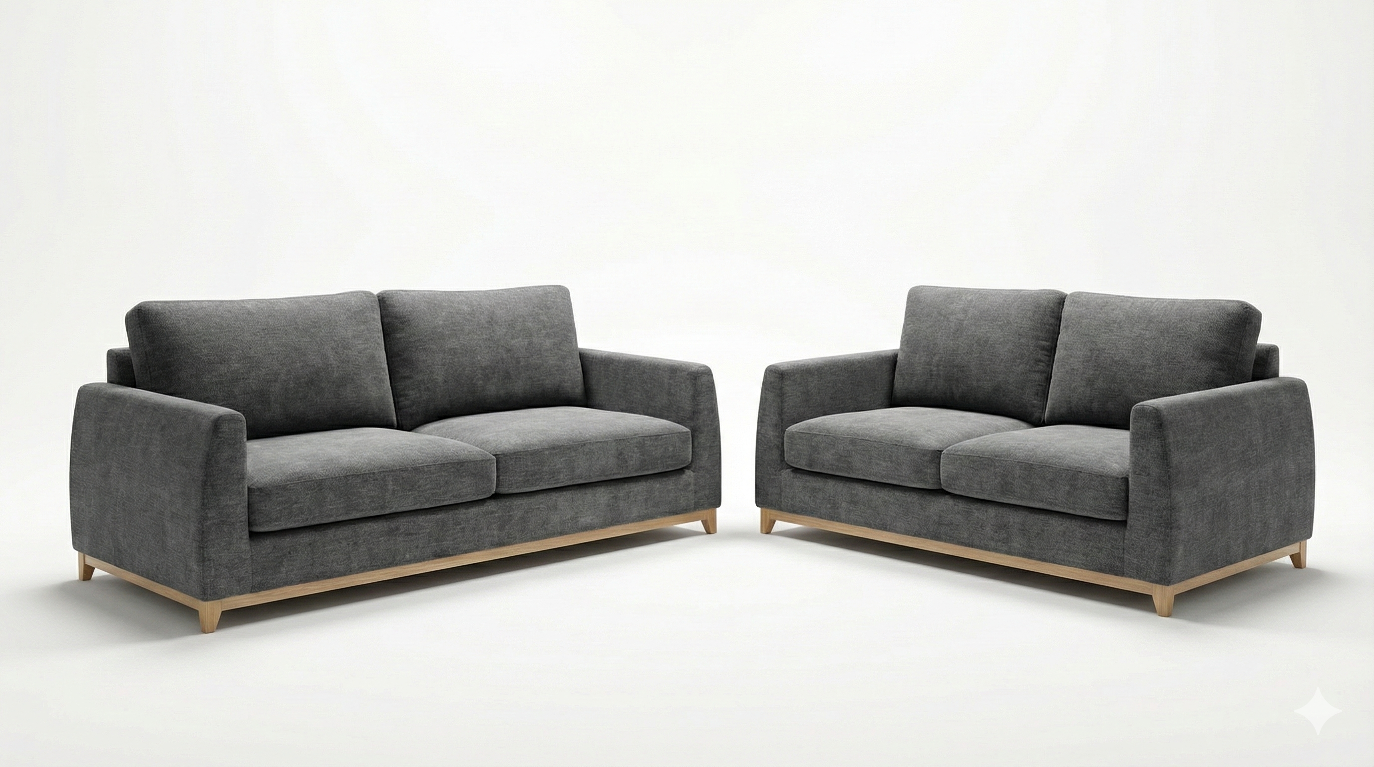 Elwood 2.5 + 2.5 Seater Fabric Sofa Set