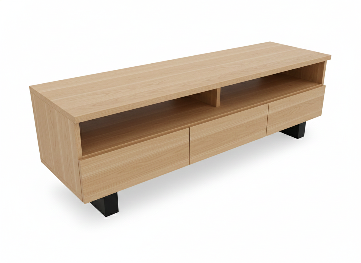 Atlantic Messmate TV Unit -Natural Oak Look