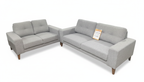 Club Fabric Sofa Set 3+2 -Light Grey