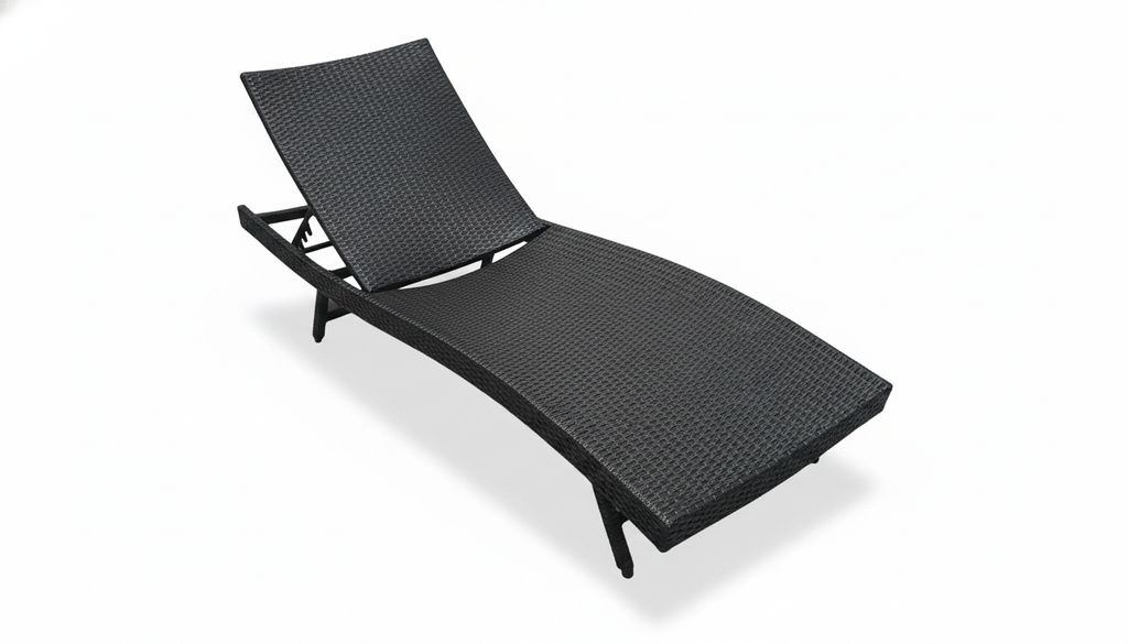 Homeflex Outdoor Sun Lounge -Adjustable Wicker Recliner