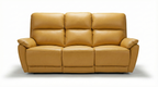 York 3 + 1 + 1 Leather Recliner Sofa Set -Tan