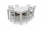 Summer Dining Set -White 8 Seater (9PC)