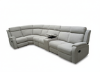 Virgo Corner Manual Recliner Suite -Light Grey