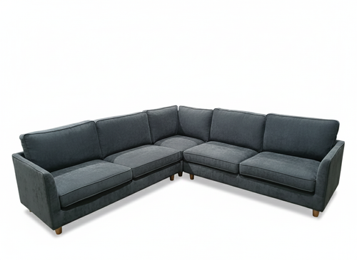 Brooklyn Fabric Corner Sofa -Modern L-Shape Lounge