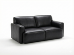 Chevron 3+2 Full Leather Sofa Set -Premium Black Lounge