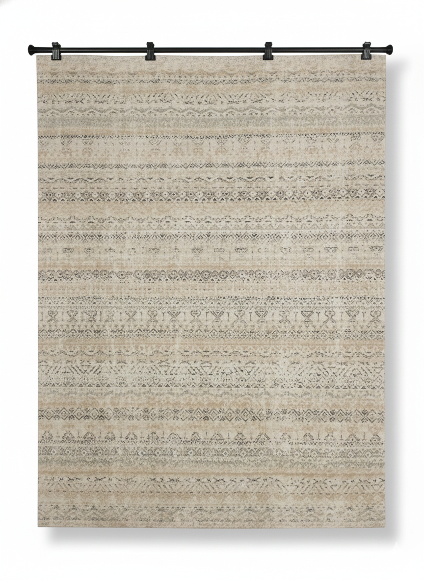 Cozy Natural Texture Rug -Soft Beige