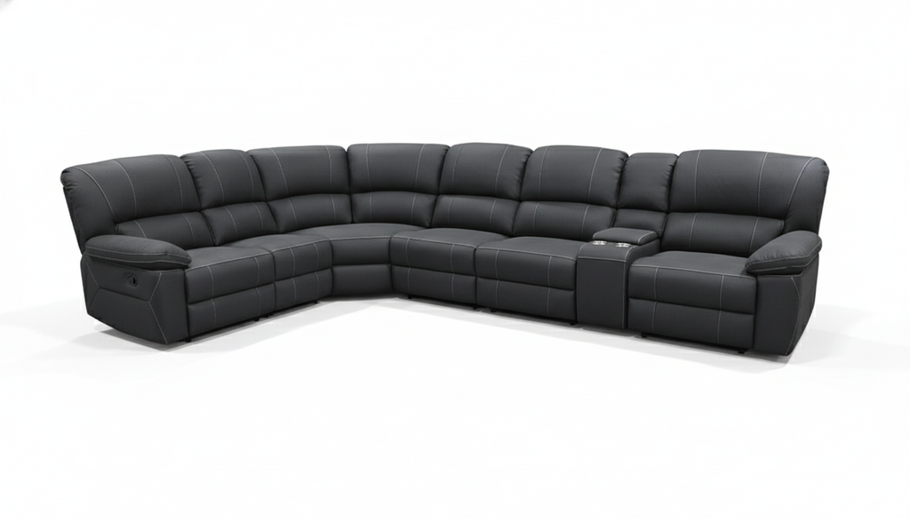 Jersey Corner Manual Recliner Sofa -Home Theatre Lounge