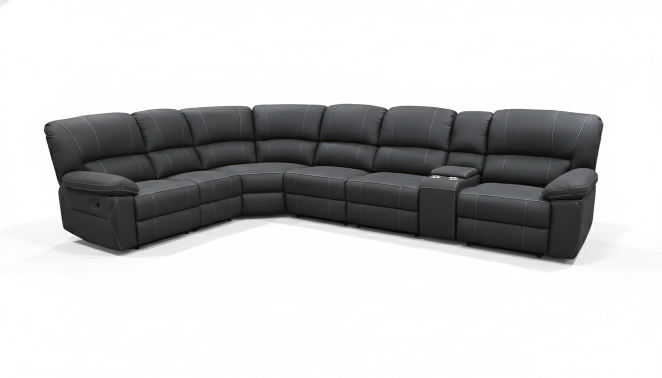 Jersey Corner Manual Recliner Sofa -Home Theatre Lounge