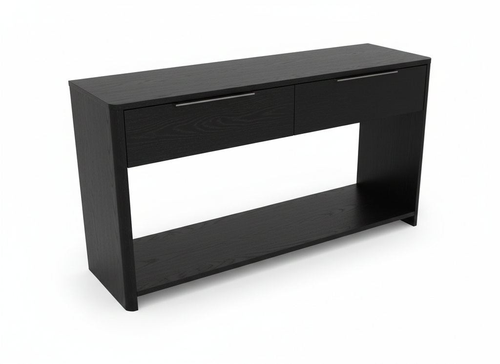 SOHO Sofa Table -Black Console Table with 2 Drawers