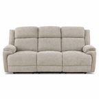 Angus Fabric Electric Recliner Sofa -Light Grey