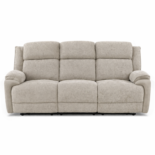 Angus Fabric Electric Recliner Sofa -Light Grey