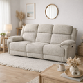 Angus Fabric Electric Recliner Sofa -Light Grey