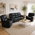 Apollo 3+1+1 Manual Recliner Sofa Set -Onyx