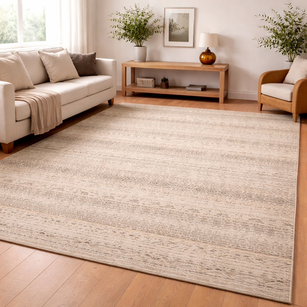 Cozy Natural Texture Rug -Soft Beige