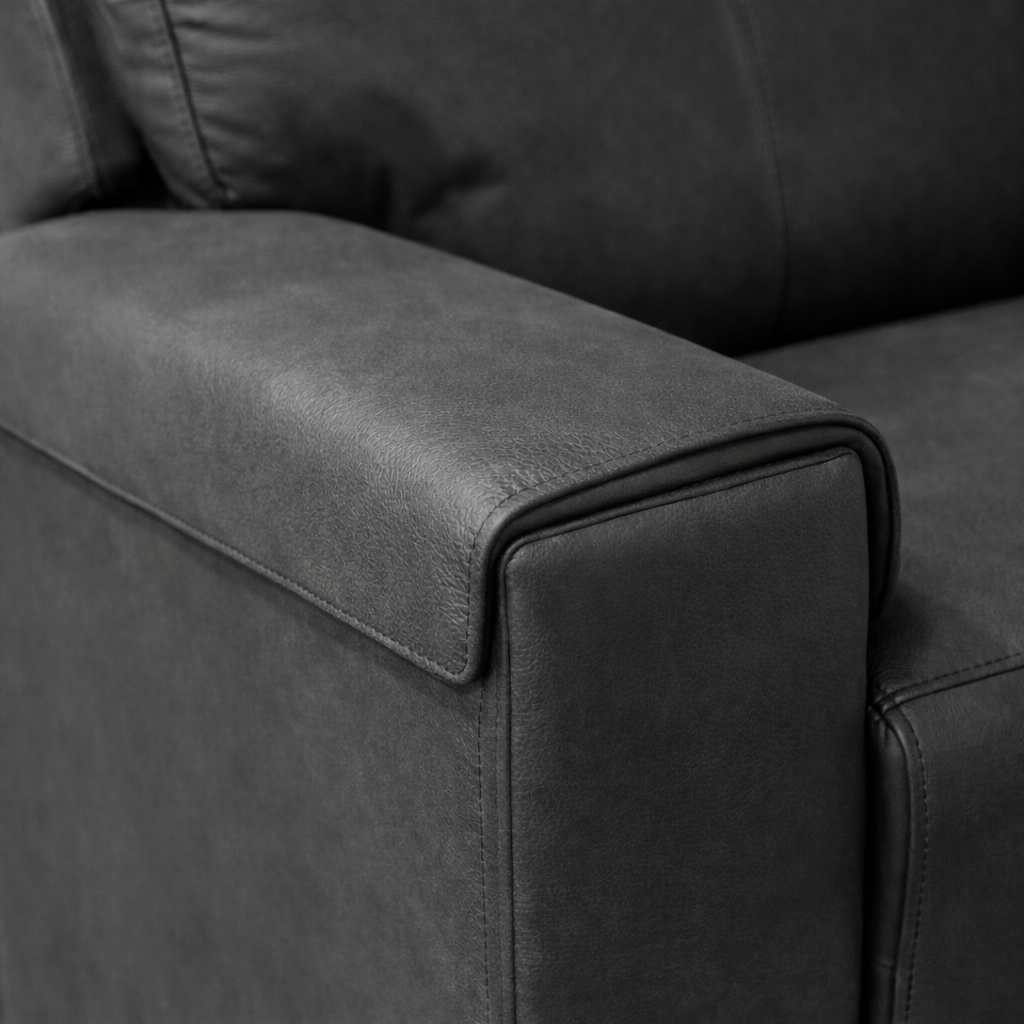 Jackson Leather Electric Recliner Armchair -Black