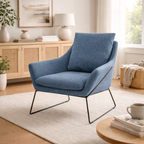 Luna Fabric Armchair -Modern Accent Chair