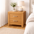 Budget Timber Bedside -2 Drawer
