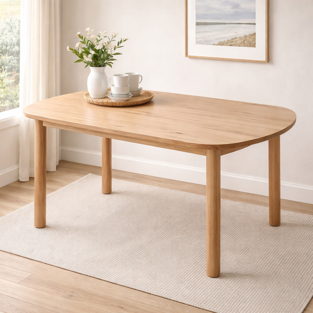 Byron Oval Dining Table -Natural Timber
