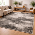 Cannon Abstract Rug -Charcoal Grey