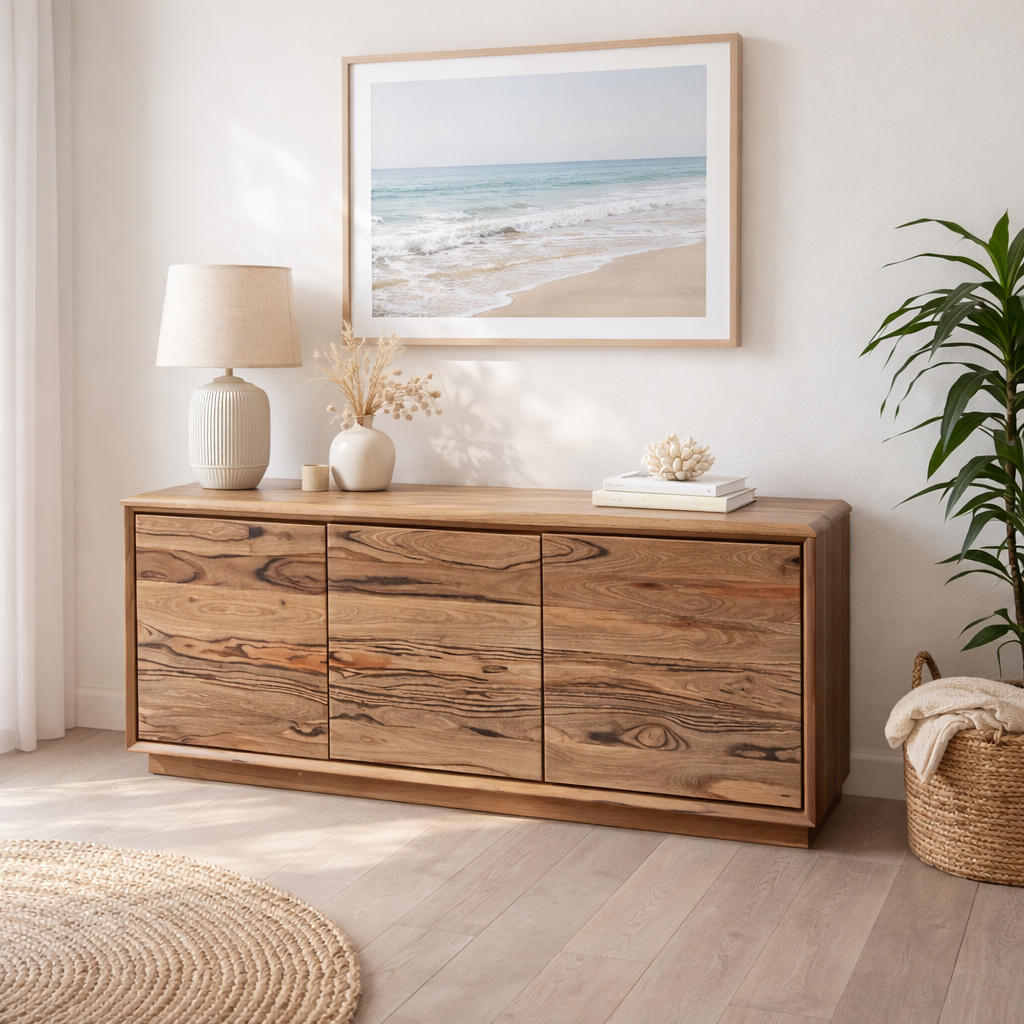 Christchurch 1.6M Buffet -Solid Timber Look (Clearance Sale)