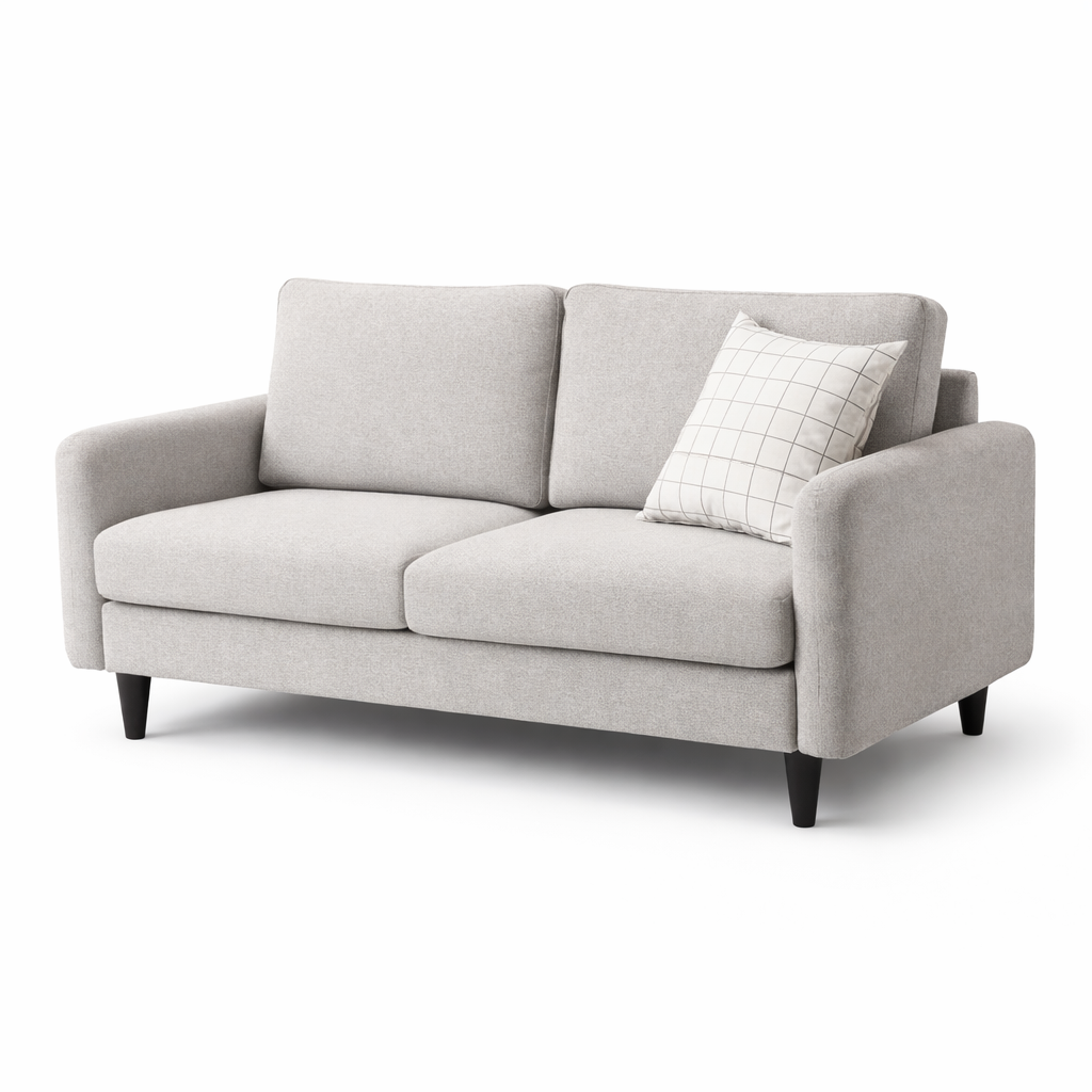 Trend Fabric Sofa -2 Seater Light Grey