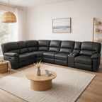 Jersey Corner Manual Recliner Sofa -Home Theatre Lounge