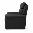 Jackson Leather Electric Recliner Armchair -Black