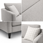 Trend Fabric Sofa -2 Seater Light Grey