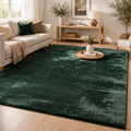 Celine Plush Velvet Rug -Deep Green